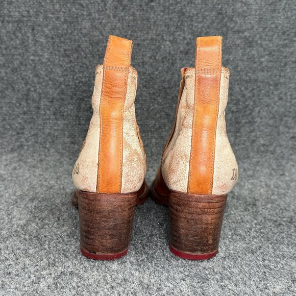 Bed Stu Western Ankle Boots Women's Size 8 Rustic Brown Leather Cowboy Booties - Picture 6 of 16